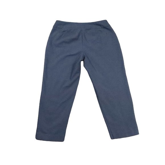 APT. 9 Pants Women's 8 Straight Leg Button Closure Cropped Trousers Gray 8 - Picture 8 of 11